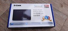 D- LINK MODEM - ROUTER ADSL 2 / DSL2 WIRELESS AC1200 DUAL BAND CON ALIMENTATORE