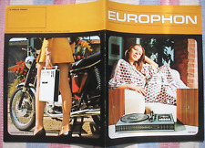 EUROPHON TV GIANO STEREO RADIO BOTTIGLIA PEPSI VOV LAMPADA CATALOGO 1973