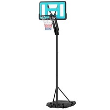 SPORTNOW Canestro Esterno Basket Regolabile 146-236cm Ruote e Base Riempibile