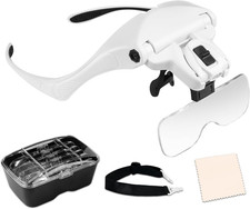 Lente Ingrandimento Con Luce, Occhiali Ingrandimento per Modellismo, Riparazione