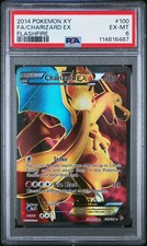 2014 Pokemon Charizard EX Flashfire Full Art XY #100 PSA 6 EX-MT
