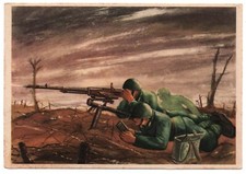 CARTOLINA POSTALE MILITARE IN FRANCHIGIA: MITRAGLIERI (3° Regg.Autieri-Piacenza)