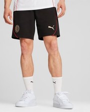  Ac Milan Puma Pantaloncini Shorts Casuals Nero Cotone con TASCHE a ZIP 2024 25