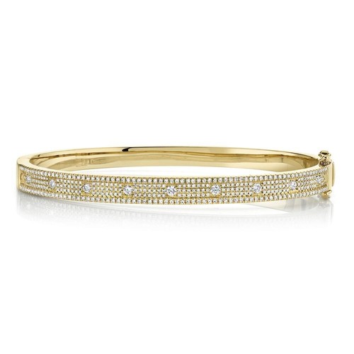 Bracciale diamante pave set - bracciale,
