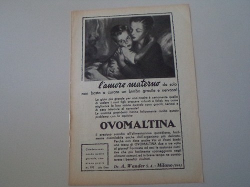 Advertising pubblicità 1952 - advertising,