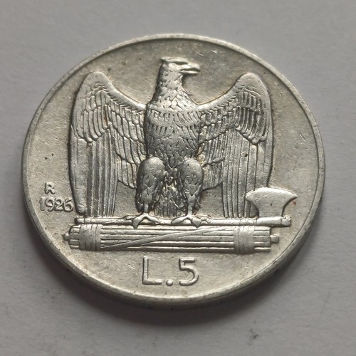 Silver coin lire aquilotto - silver,