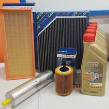 KIT TAGLIANDO 4 FILTRI 5 LT CASTROL 5W30 PER AUDI Q5 2.0 TDI DAL 2008 170cv