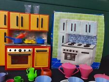 👉MINI CUCINA IN BOX + lotto ACCESSORI VINTAGE DOLL☆BAMBOLE☆Furga☆SEBINO '70🇮🇹