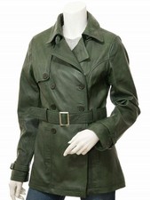 Trench coat donna in vera