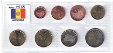 Andorra serie euro 8 monete ANNI MISTI