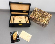 SPLENDIDA SCATOLA INTERNA ED ESTERNA IN PELLE ROLEX CON CHIAVE, SCIARPA E LIBRETTO