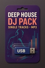 DEEP HOUSE MUSIC USB 16 GB SINGLE TRAKS sound pack set DJ 2024/25 Unimixed