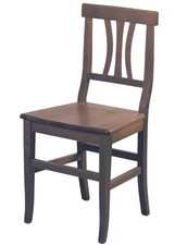 Sedia Laura massello noce