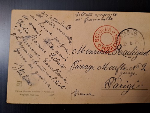 Cartolina posta militare - cartolina,