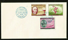 1960 OLIMPIADI ROMA ITALIA PRIMO GIORNO COPERTINA PIERRE COUBERTIN OLY TORCH HAITI