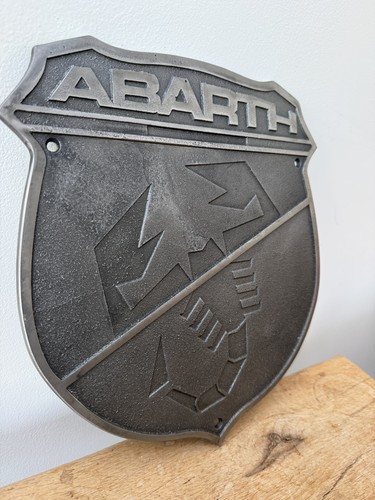 Targa insegna ghisa abarth - in,