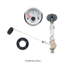 INDICATORE LIVELLO CARBURANTE BIANCO + GALLEGGIANTE - KIT COMPLETO SERBATOIO