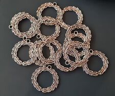 10 pz corona alloro 35 mm  charm ciondolo ghirlanda lauro laurea