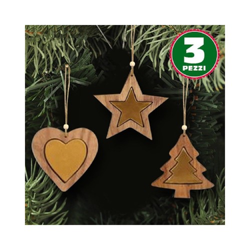 Appendini natale legno - 3,