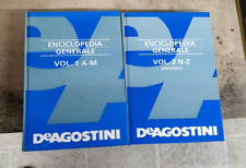 ENCICLOPEDIA GENERALE DE AGOSTINI A-Z 2 VOLUMI libri idea regalo lettura