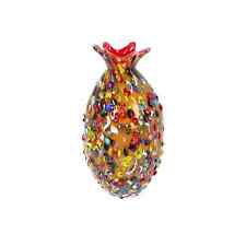 Vaso colorato vetro soffiato