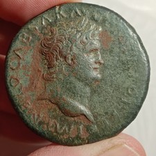 NERONE,SUPERBO RITRATTO,SESTERZIO RARO,VIDEO MONETA ROMANA-EX  Stack's Bowers