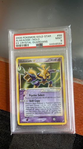 Alakazam holo gold star psa9 - star,
