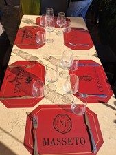 Set Di 6  Tovagliette Americane Cucina Antiscivolo Lavabili In vari Colori