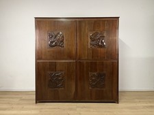 Armadio dispensa legno intarsiato anni 50’ vintage design