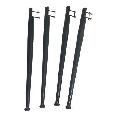 Piedi gambe metallo - in, nero
