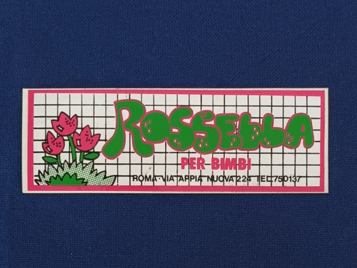 Adesivo rossella negozio - adesivo,