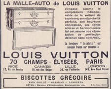 La malle-auto de Louis Vitton. Advertising 1926