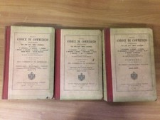 lotto 3 volumi codice del commercio italiano 1895 art. 1/75 - 76/250 - 480/682