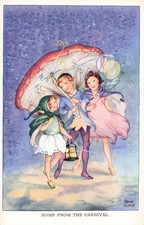 Vintage rené cloke postcard - vintage,