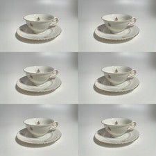 ANTICO SERVIZIO 6 TAZZINE PORCELLANA SELTMANN WEIDEN BAVARIA MODELLO ELISABETH