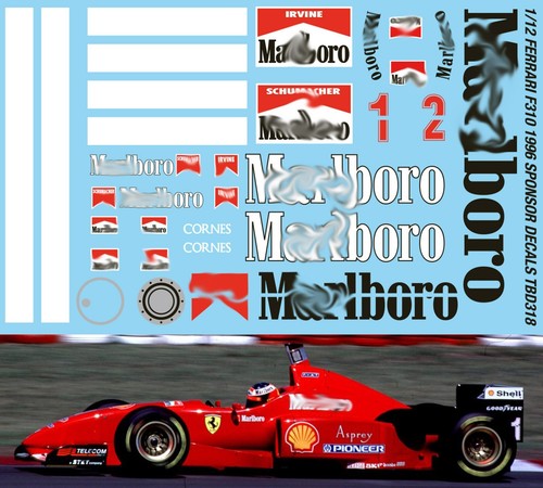Decals per ferrari f310 - 1/12,