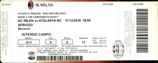 Biglietto stadio AC Milan vs