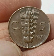 5 centesimi 1930 Spiga - Roma