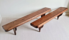 Coppia di mensole in legno