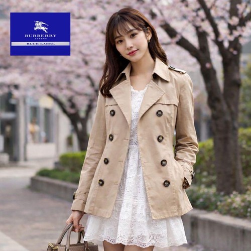 Burberry blue label trench - blue,