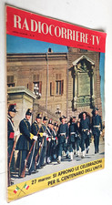 RADIOCORRIERE TV N. 13- 4/1961 - CENTENARIO UNITA' ITALIA/EUROVISIONE -D12