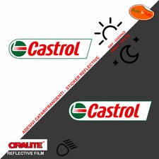 Sticker castrol oil reflective