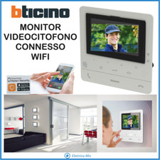 Bticino videocitofono WiFi 2 fili MONITOR classe 100 connesso display vivavoce b