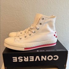 Sneakers stringate Chuck Taylor All Star Lift San Valentino plateau bambini grandi 7