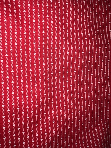 Lotto tessuto cuore rosso - cuore,