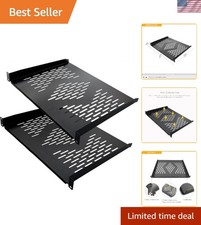 2 Pezzi 1U Scaffali Rack 19"