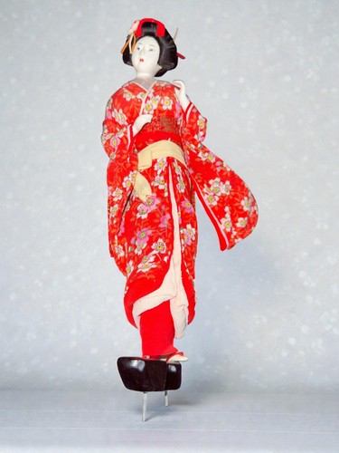 Bambola stoffa geisha - bambola, di