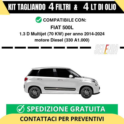 Tagliando per fiat 500l d - fiat, 1.3