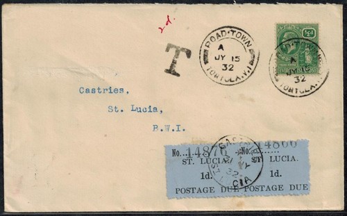 Santa lucia 1932 - lucia, affrancatura