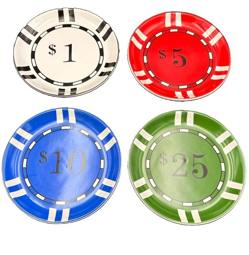 Set piatti casino chip - 4,